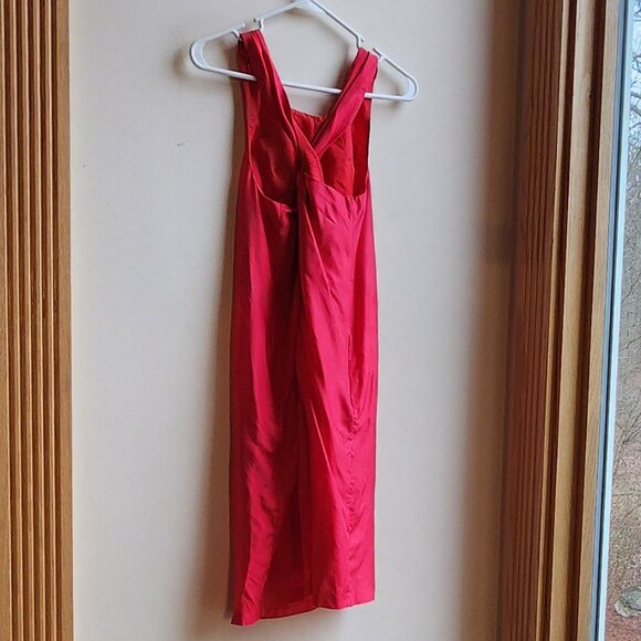 Banana Republic Fuchsia Criss Cross Back Sleeveless Shift Dress Size XS - Picture 10 of 16
